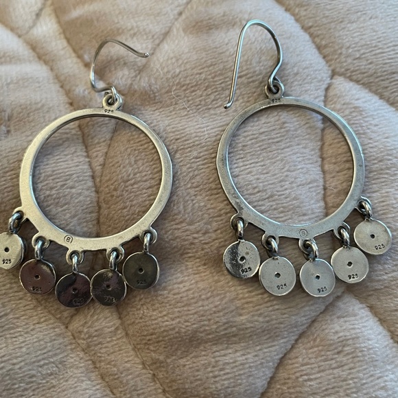 Sterling silver and amethyst earrings - Picture 7 of 8